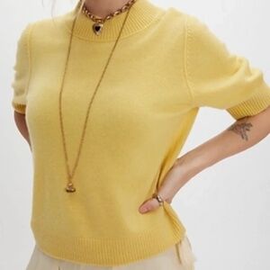 FP Solid Twilight Cashmere Short Sleeve Sweater